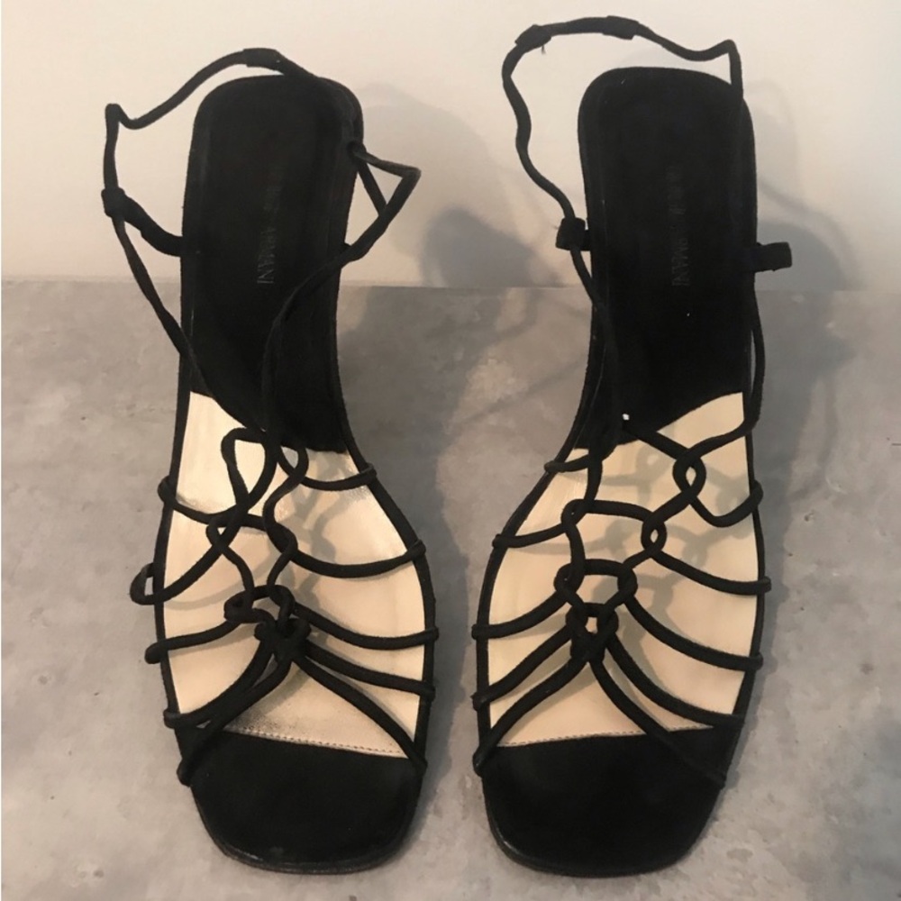 GIORGIO ARMANI BLACK HEELS